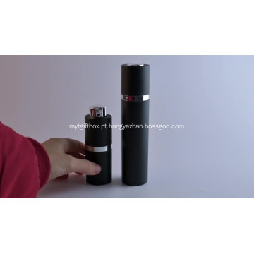 Embalagem de cosméticos spray garrafa bomba sem ar preta